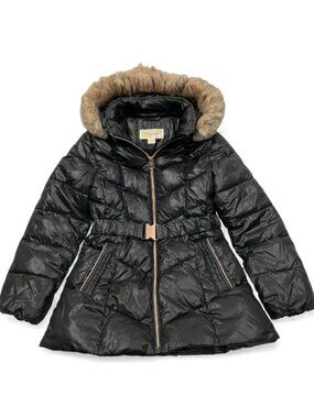 Michael Kors Puffer Removable Hood Winter Coat Jacket Parka Girls Kids 10-12
